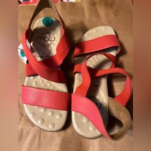 Malu coral comfort sandals
